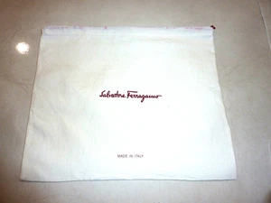 SALVATORE FERRAGAMO Dust Bag Purse Handbag Shoes Storage Cover 12 " x 14"ITALY - Picture 1 of 6