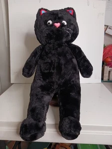 Almohada de peluche Jumbo gato negro día de San Valentín Japón simulación gato peluche - Imagen 1 de 7