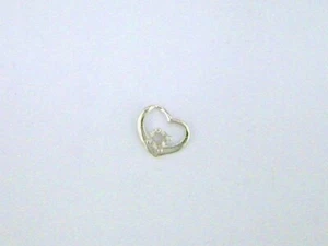 Round Weeping Heart Pendant Setting Sterling Silver - Picture 1 of 2