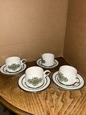 Wedgwood England Victoria 4 Piece Cup & Saucers Perfect