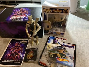 SDCC 2019 Avengers Endgame Scavenger Hunt Box Thor Funko 286 Thanos Hot Wheels - Picture 1 of 11