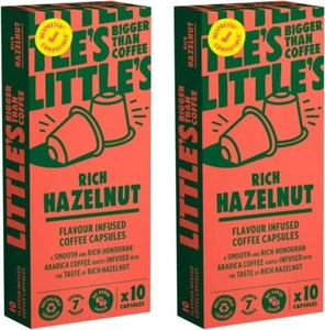 Little's Rich Hazelnut Flavour NESPRESSO COMPATIBLE Coffee Capsules 55g x 2 - Picture 1 of 2