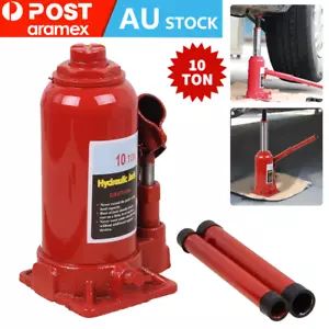10-Ton ( 22046LBs) Hydraulic Bottle Jack Heavy Duty Car Lifter Tool Caravan Lift - Picture 1 of 12