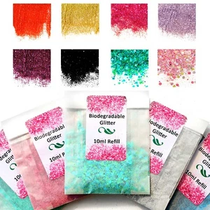 ¡COMPRA 3 OBTÉN 3 GRATIS! 5 ml brillo biodegradable bio ecológico tatuaje maquillaje elegante vestido ki - Imagen 1 de 17