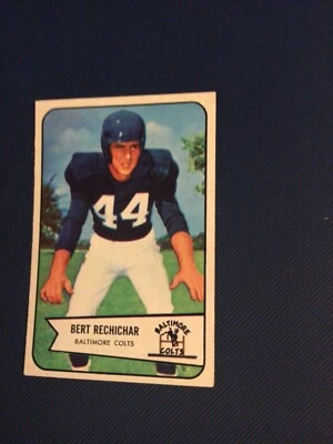 1954 Bowman Bert Rechichar Card - Image 1 of 2