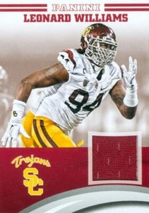 Leonard Williams jersey relic football card 2015 Panini Team Collection #LW-USC - Picture 1 of 1