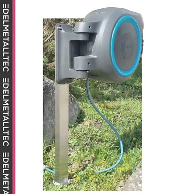 Halter / Säule / Ständer für Gardena Wand Schlauchbox Schlauchabroller Edelstahl