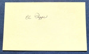Elvin El Tappe signed autographed 3 x 5 card MLB 1954-62 (d.98) Cubs - Picture 1 of 3