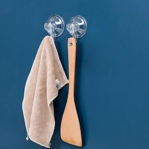 Wreath Hanger Suction Cup Hooks Clear Vacuum For Front Glass Shower Door D6O9 - Picture 1 of 11