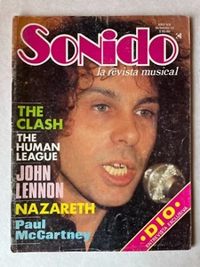 Vtg Mexican Magazine Rock RONNIE JAMES DIO Cover KISS Poster Eddie Cochran 80's - Bild 1 von 20