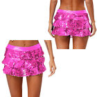 Women's Miniskirt Club Skirted Shiny Skirt High Waist Skirts Sequins Dancewear