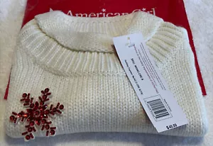American Girl - GIRLS HOLIDAY CAPELET SNOWFLAKE CAPE/PONCHO SIZE S(7/8) - NWT - Picture 1 of 7