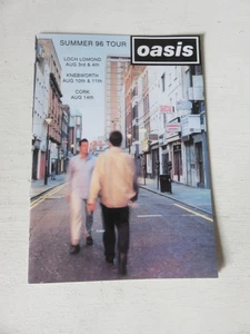OASIS ORIGINAL 1996 SUMMER 96 TOUR PROGRAMME - Imagen 1 de 14