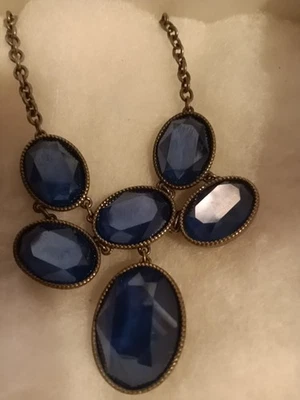 Collar Touchstone Crystal de Swarovski Azul Real Foto 1 de 4