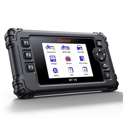 OBD2 DIAGNOSEGERÄT SCANNER iCARSOFT MT V6 für BMW Motorräder +Adapter +Updates - Bild 1 von 4