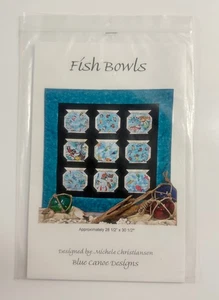 Blue Canoe QUILT Pattern #302 FISH BOWLS 28-1/2"x30-1/2" - Picture 1 of 3