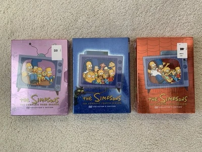 The Simpsons: The Complete Third, Fourth, Fifth Season DVD Sets New Unopened - Image 1 of 4