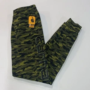 Carhartt Boys Youth Kids Logo Fleece Camouflage Sweatpants Joggers Large NWT - Picture 1 of 6