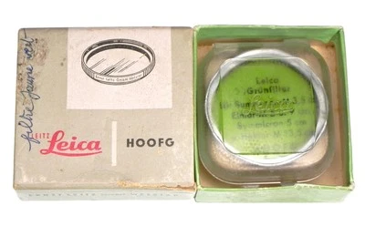 Leica HOOFG E-39 GR Green Filter  #1 ............ MINT w/Box - Image 1 of 4