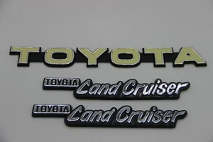 fits Toyota Land Cruiser FJ40 FJ43 Emblem Logo Badge Set (adhesive) - Picture 1 of 7