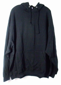 JERZEES Herren Fleecepullover mit Kapuze Schwarz Sweatshirt Gr. 3XL Neu - Bild 1 von 8
