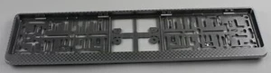 Kennzeichenhalter Kennzeichenhalterung 3D silver silber Carbon Optik Struktur - Bild 1 von 1