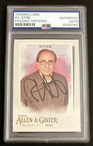 R.L. Stine Signed 2020 Topps Allen and Ginter- Author of Goosebumps 📚 PSA AUTO - Picture 1 of 2