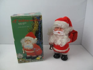 Vintage Walking Santa Claus Boxed NOT WORK - Picture 1 of 9