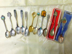11 Souvenir Spoons-Disney ,USAF, Bicentennial, Sturbridge, European,Hummel - Picture 1 of 5
