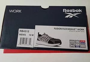 Zapatillas de trabajo Reebok Fusion Flexweave compuesto punta de seguridad para hombre 10 W RB4312 - Imagen 1 de 8