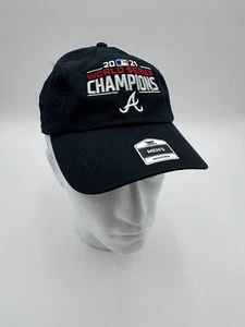 Atlanta Braves 2021 World Series Champions Hat Cap One Size Adjustable Strap NWT - Picture 1 of 7
