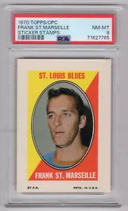 FRANK ST. MARSEILLE 1970-71 TOPPS / O-PEE-CHEE STICKER STAMPS 70-71 PSA 8 33821 - Bild 1 von 2