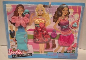 BARBIE MATTEL FASHIONISTAS 3 MODEN PAKET - SELTENE OUTFITS - 2011! - Bild 1 von 5