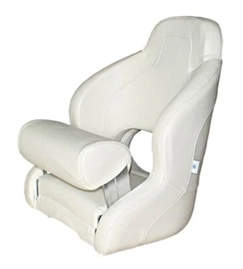Sport Flip-up Boat Helm Seat White - Picture 1 of 1