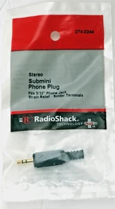 RadioShack Stereo Submini Telefon Stecker Artikelnr. 274-0244 - Bild 1 von 2
