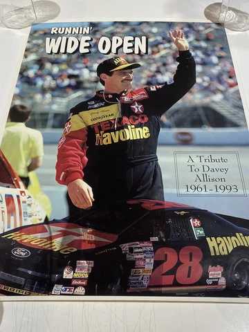 Nascar's A Tribute to Davey Allison - RUNNIN' WIDE OPEN 22.5" X 16.5" Poster Cover