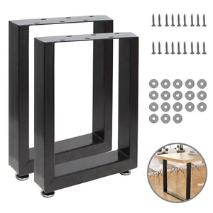 2 Stück Tischgestell Tischkufen Tischbeine Loft Couchtisch Metall Tischkuven DIY - Bild 1 von 7