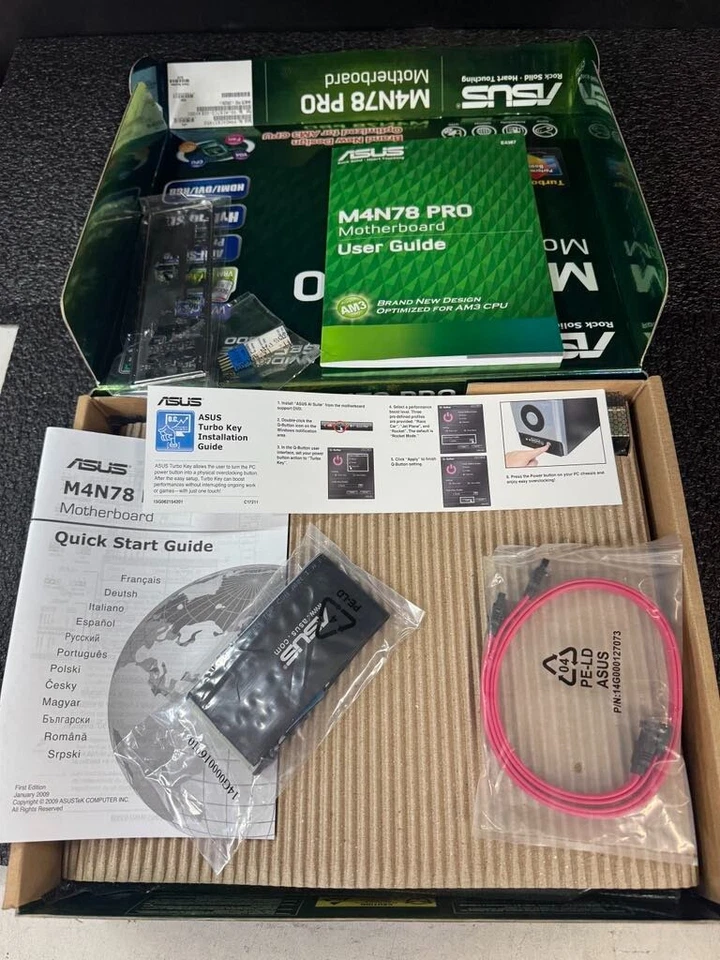 ASUS M4N78 PRO AM3/AM2+ Nvidia GeForce 8300 Chipset AMD Phenom II DDR2 - Image 1 of 4