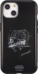 Gourmandise STAR WARS iPhone 14 Case 6.1 inch IIIIfit DARTH VADER STW-165C - Picture 1 of 5