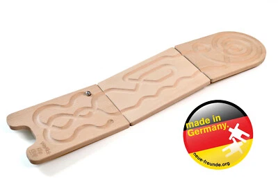 Klip Klap - WeyKick Geschicklichkeit Murmelbahn Kugel Geduld Holzspiel Labyrinth - Bild 1 von 4
