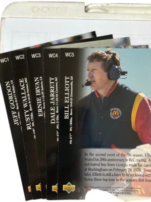 NASCAR 1996 Upper Deck Road To The Cup 5X7 Box Toppers Promo Cards - Image 1 of 4