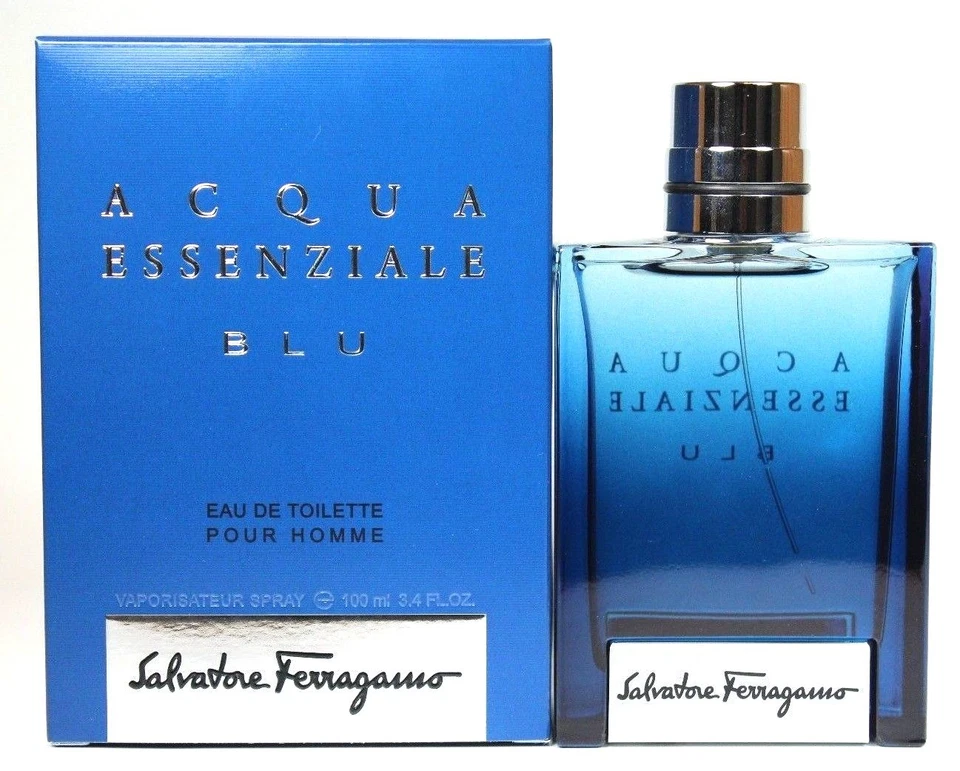 Acqua Essenziale Blu de Salvatore Ferragamo 3.4/3.3 Edt spray para hombres nuevo en caja Foto 1 de 1