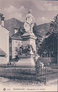 CARTOLINA DI DOMODOSSOLA MONUMENTO A G. GALLETTI ** MOLTO BELLA ** C4-199 - Bild 1 von 1
