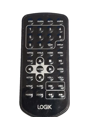 LOGIK Genuine Original Remote Control for LOGIK L9SPDVD16 Portable DVD Player - Image 1 of 4
