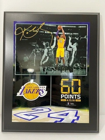 Kobe Bryant Los Angeles Lakers Fanatics 60 Point Game Plaque 10.5" x 13" NEW! Cover