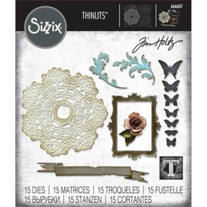 Tim Holtz Sizzix Thinlits Die ~ VAULT BOUTIQUE ~ 666607 - Picture 1 of 5