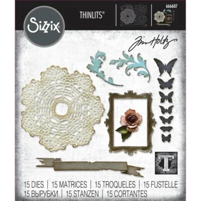 Tim Holtz Sizzix Thinlits Die ~ VAULT BOUTIQUE ~ 666607 - Image 1 of 4
