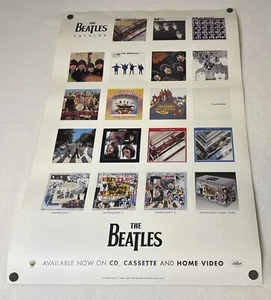 The BEATLES - Catálogo - Collage - 1996 - Póster promocional de 2 caras - Imagen 1 de 2