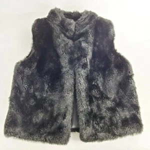 Para mujer Worthington Negro Imitación Piel Cálido Invierno Chaleco Abrigo Talla L Grande Negro - Imagen 1 de 4