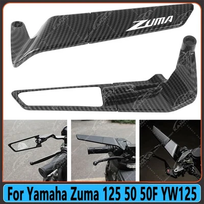 1Set For Yamaha Zuma 125 50 50F YW125 8mm/10mm Mirror Wind Wing side Rearview Foto 1 de 4